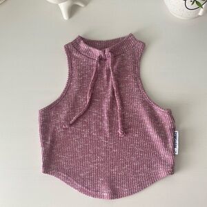 Gymshark pink lounge crop top